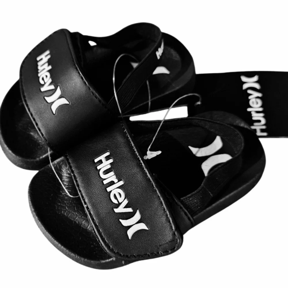 NEW! HURLEY Kid's Slide Sandals With Strap 6.